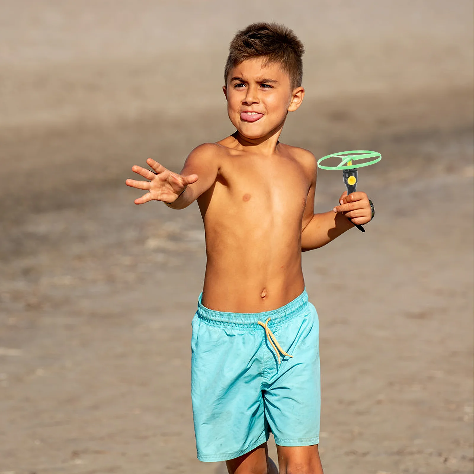 3 set Handheld Flying Disc Pull String Saucer For Kids Outdoor Play Flying Birthday Gift Pool Party Water Sports