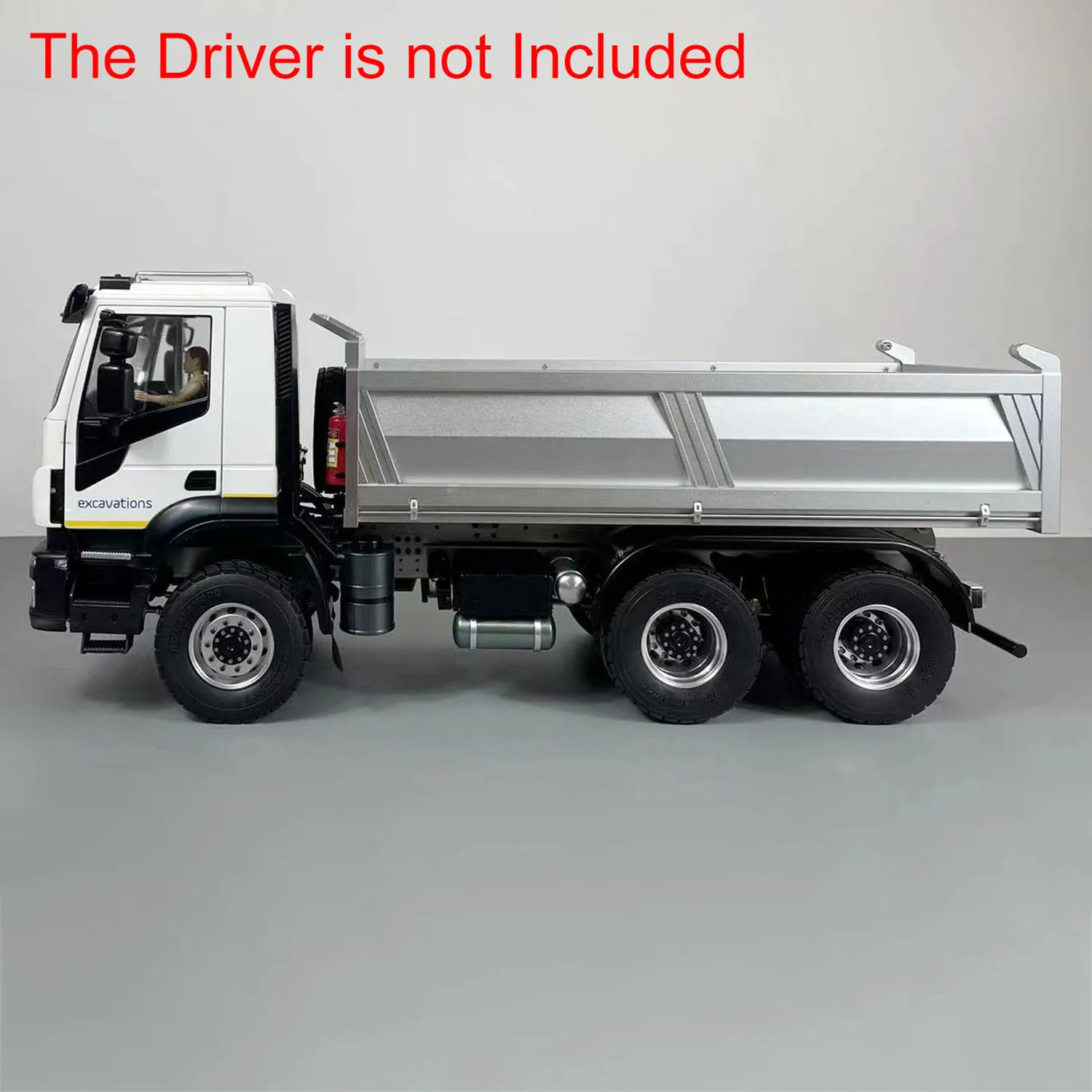 

1/14 6x4 металлический RC гидравлический самосвал, оси с ЧПУ, самосвал с дистанционным управлением, игрушка в сборе, окрашенная модель, двигатель ESC TH23188