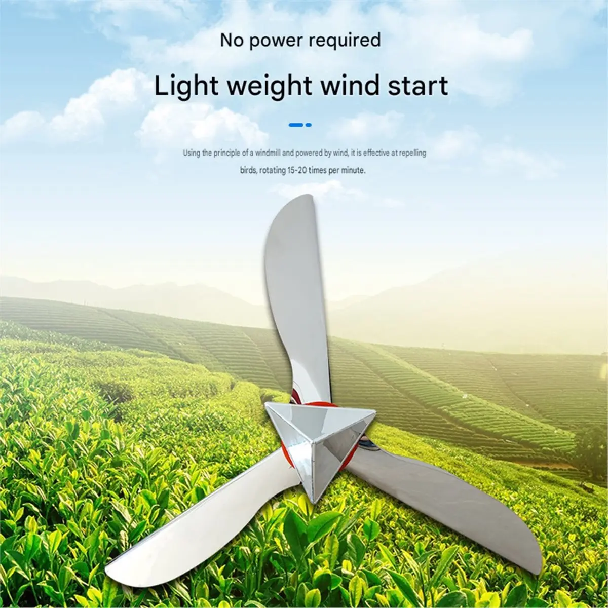 【MUST-HAVE LIST】 Stainless Steel Bird Pigeon Crow Deterrent Garden Repeller Scarer Wind