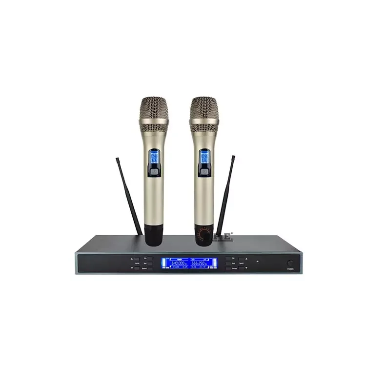 Professional audio Professional true diversity wireless singing microphone wireless karaoke microphone Performance microphone