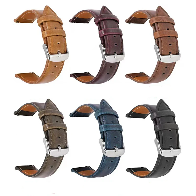 22mm 20mm Leather Strap For COLMI SKY 8/P15 Smart Watch Sport Quick Release Bracelet For COLMI P8/P8 Plus/P28 Plus/P9/V23 Watch image 6