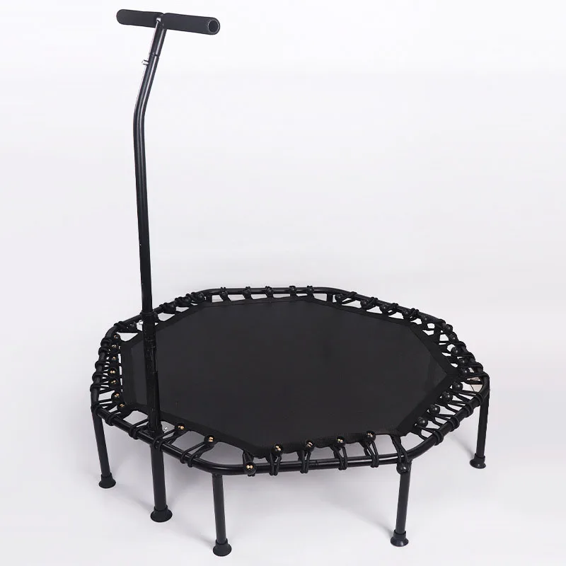 

Home Use Workout Thickened Sports 120cm 48Inches Elastic Ball Rope Octagonal Trampoline for Adults With Adjustable t Handrails