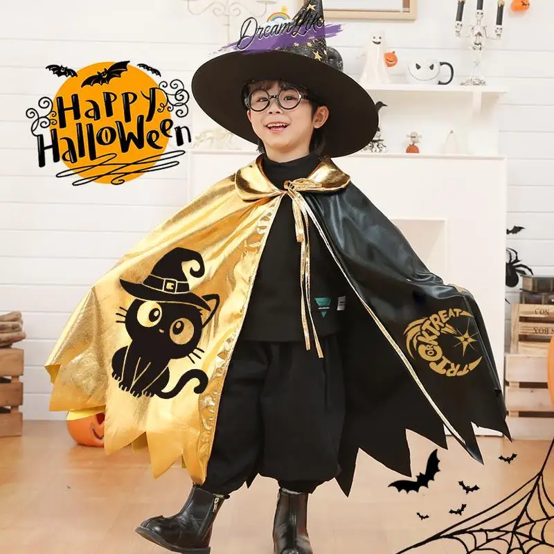 

Halloween Children's Costume Boys' And Girls' Cloaks Toddler Cosplay Outfits Nursery Kids' Dress up Clothes Traditional Chine...
