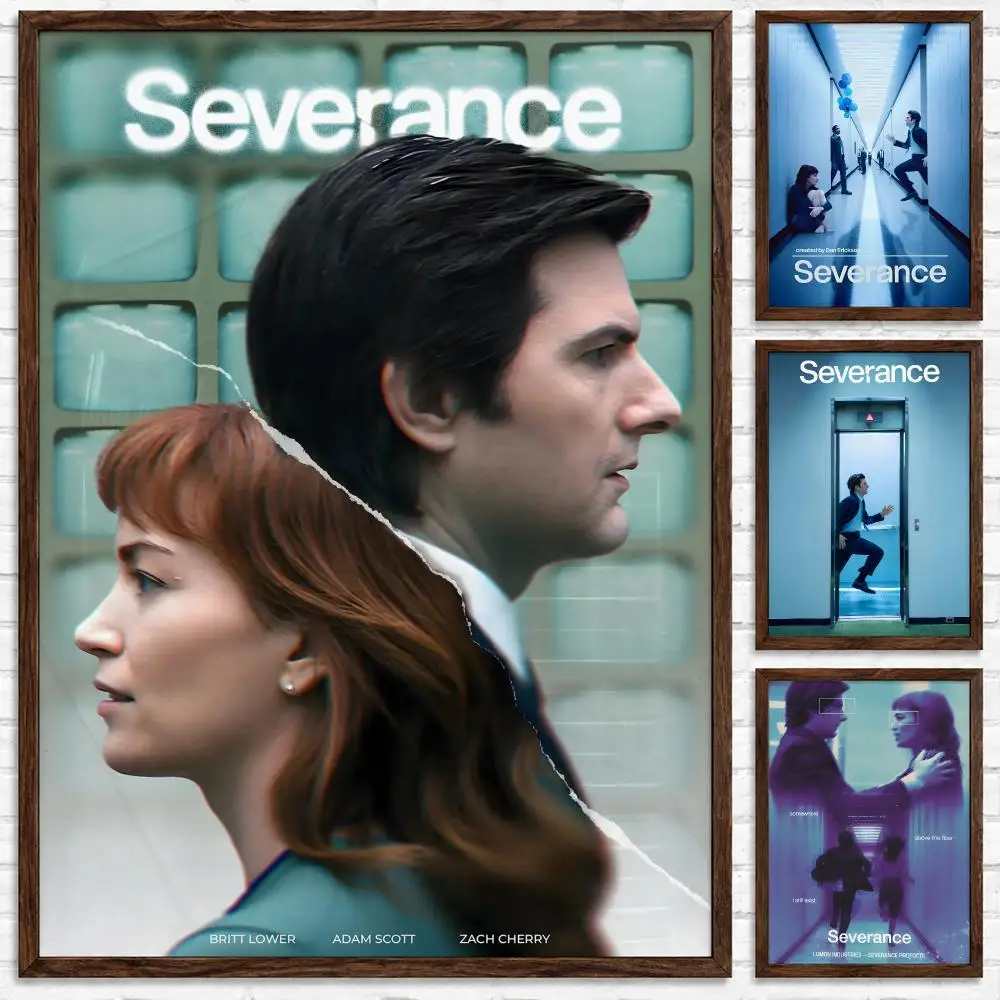 Thriller Series Severance Poster Self-adhesive Waterproof Paper Sticker Art Coffee House Bar Room Wall Decor