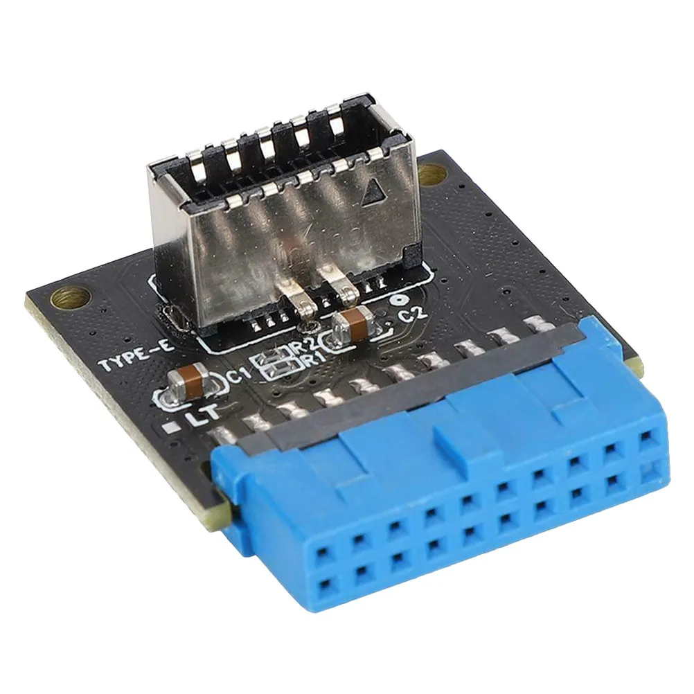 USB 3.0 19Pin to 20Pin Front Panel Adapter Card Pci Slot USB Header Splitter Internal Connector Converter for Type-C