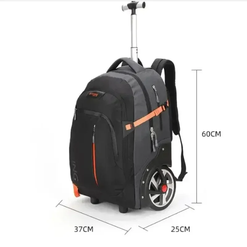 New Men Rolling Luggage Backpack Bags with WheelsTravel Trolley Backpack for Business Cabin Size Carryon Hand Luggagebag