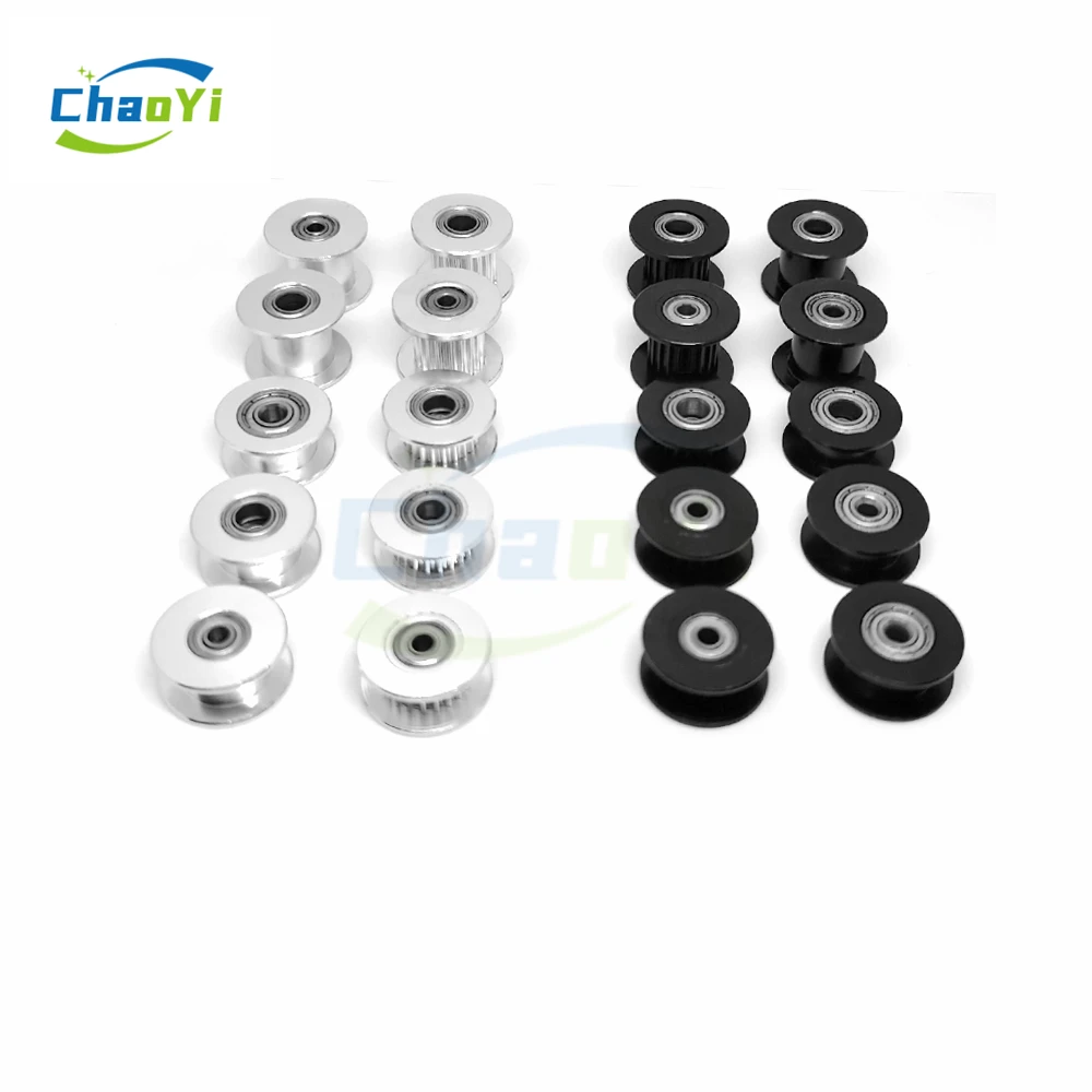 2GT 20 Zähne Spanner Bohrung 3/4/5/6/8mm GT2 Umlenkrolle Für Gürtel breite 6/9/10/12/15mm 3D Drucker Teile Guide Synchron Rad – Detail 4