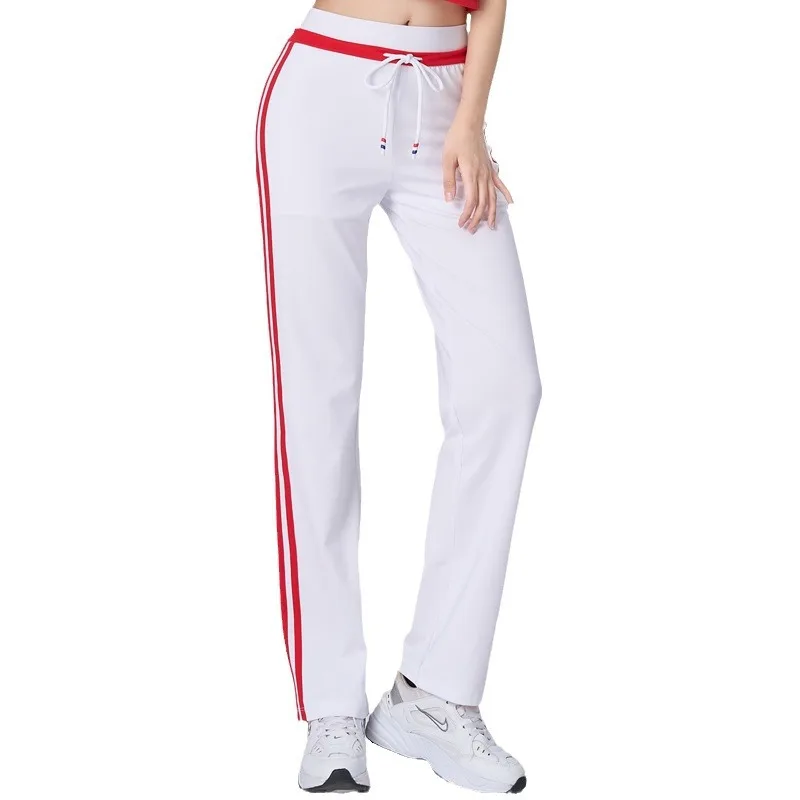 Feminina roupa de dança quadrada, perna reta calça fitness, calça dança, calça esportiva corrida, novo, verão