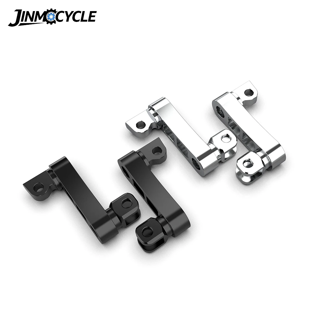 360° Adjustable Rugged Foot Peg Motorcycle Foot Peg Highway Bracket Extension Bracket for Touring Foot Peg Extension Bracket