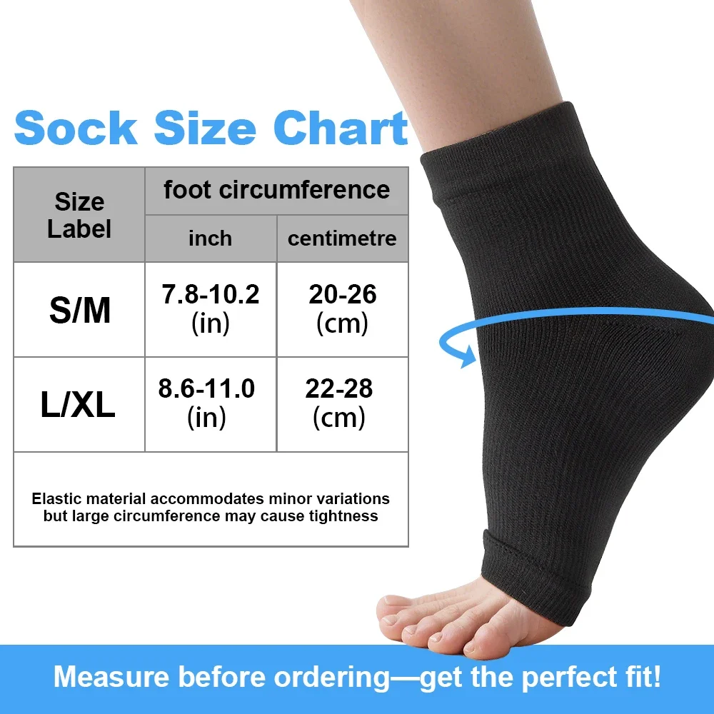 1Pair Neuropathy Socks for Women Men,Plantar Fasciitis Sock Neuropathy Pain Relief Socks for Feet,Ankle Compression Socks