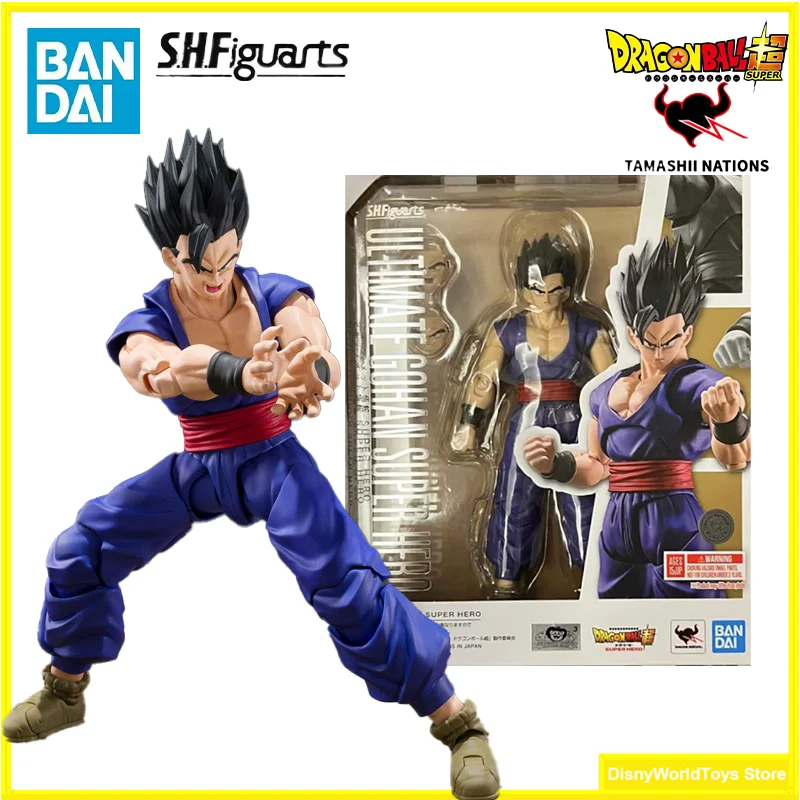 100% oryginalny Bandai S.H.Figuarts SHF Ultimate Gohan SUPER HERO w magazynie Anime kolekcja figurek zabawki modele