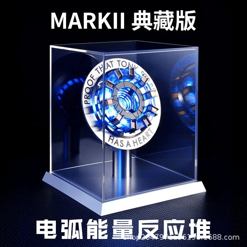 Avenger Iron Man Mk1 Mk2 Arc Reactor Tony Stark Heart Of Mark Figure Led Light Superhero 1:1 Cosplay Toys Chest Lamp Xmas Toys