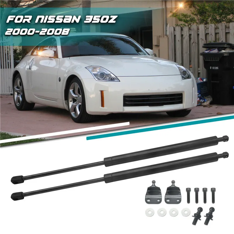 2 szt./zestaw Amortyzatory gazowe klapy bagażnika do Nissan 350Z 35th 2003 2004 2005 2006 2007 2008 2009 Akcesoria samochodowe