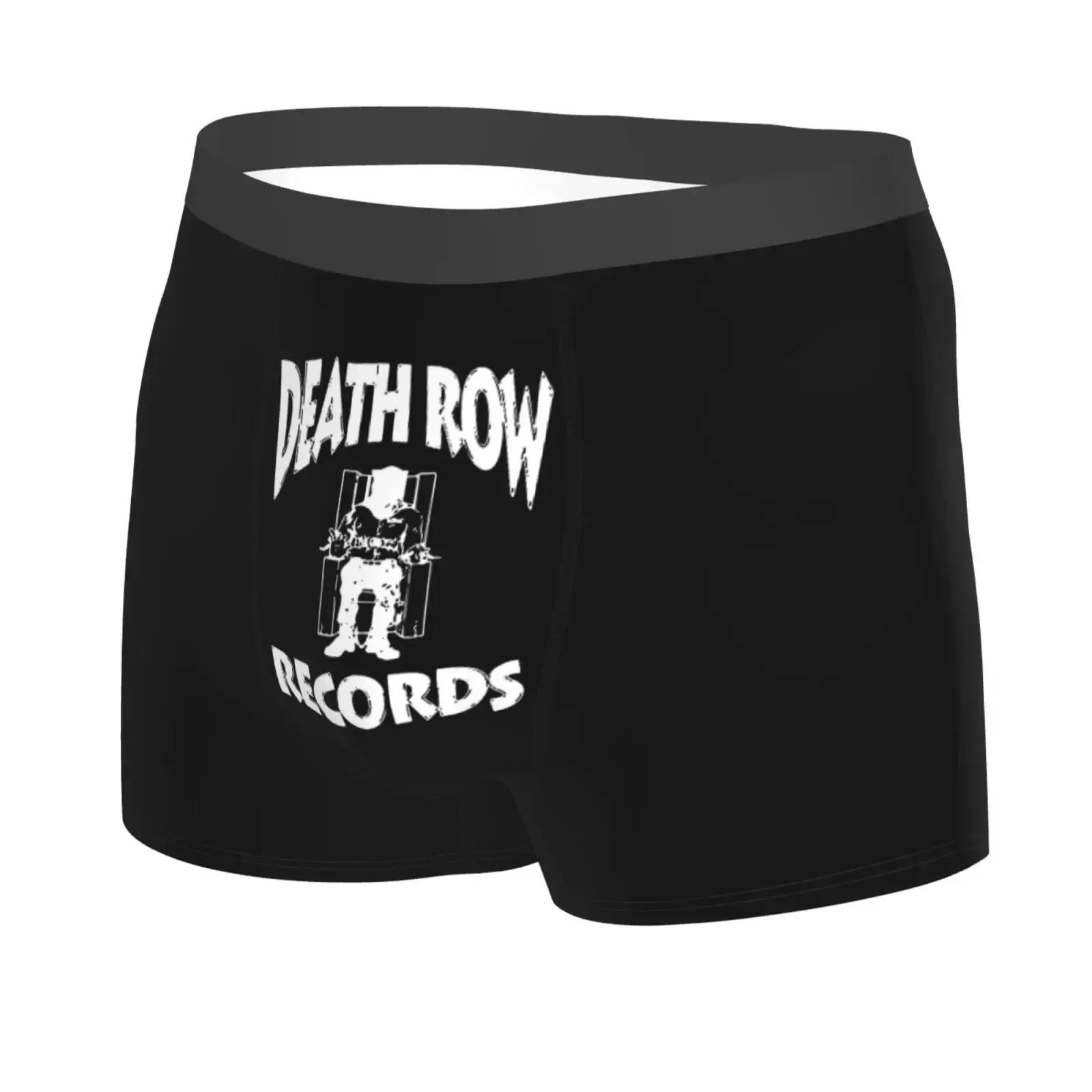 Death Row Records Men Printed Boxer Briefs Underwear Highly Breathable Boxer Shorts Panties Breathable Underpants For Homme