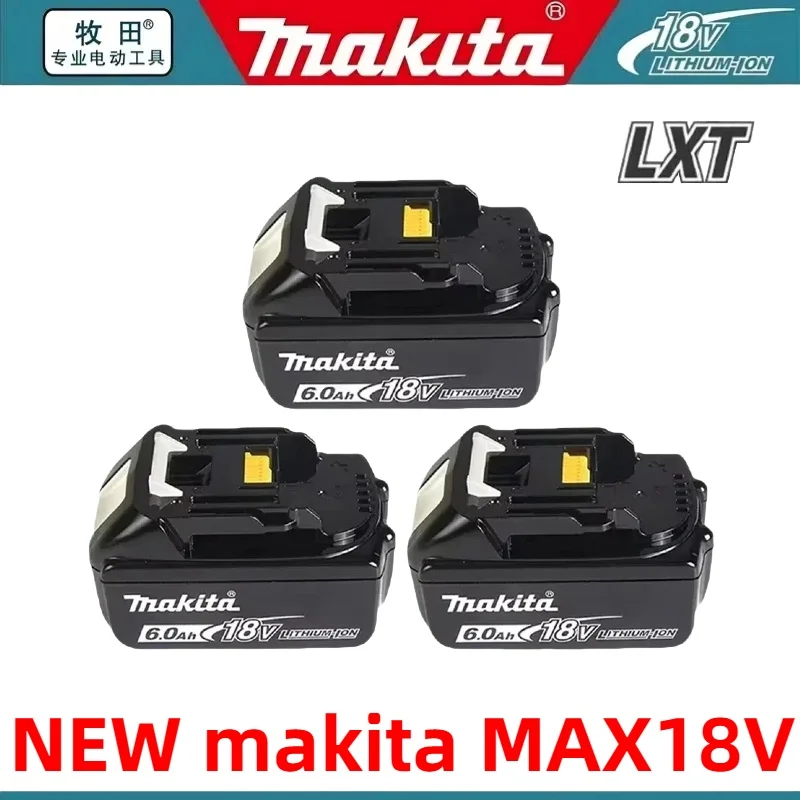 Makita 18V Battery 6AH/2AH 18V Li-ion Replacement LXT BL1860B BL1860 BL1850 BL1830 DHP482RFX9 BL1815 LXT400 for Cordless Drills