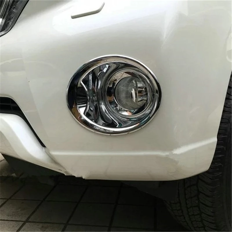 

WELKINRY For Toyota Land Cruiser LC Prado J150 4th Generation 2014 2015 2016 2017 ABS Chrome Car Head Front Fog Lamp Light Trim