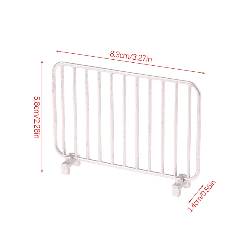 Simulation de maison de poupée en métal, protection de la circulation, clôture, modèle de garde-corps, Mini Station de décoration, accessoire de Construction de Micro scène, 1 pièce