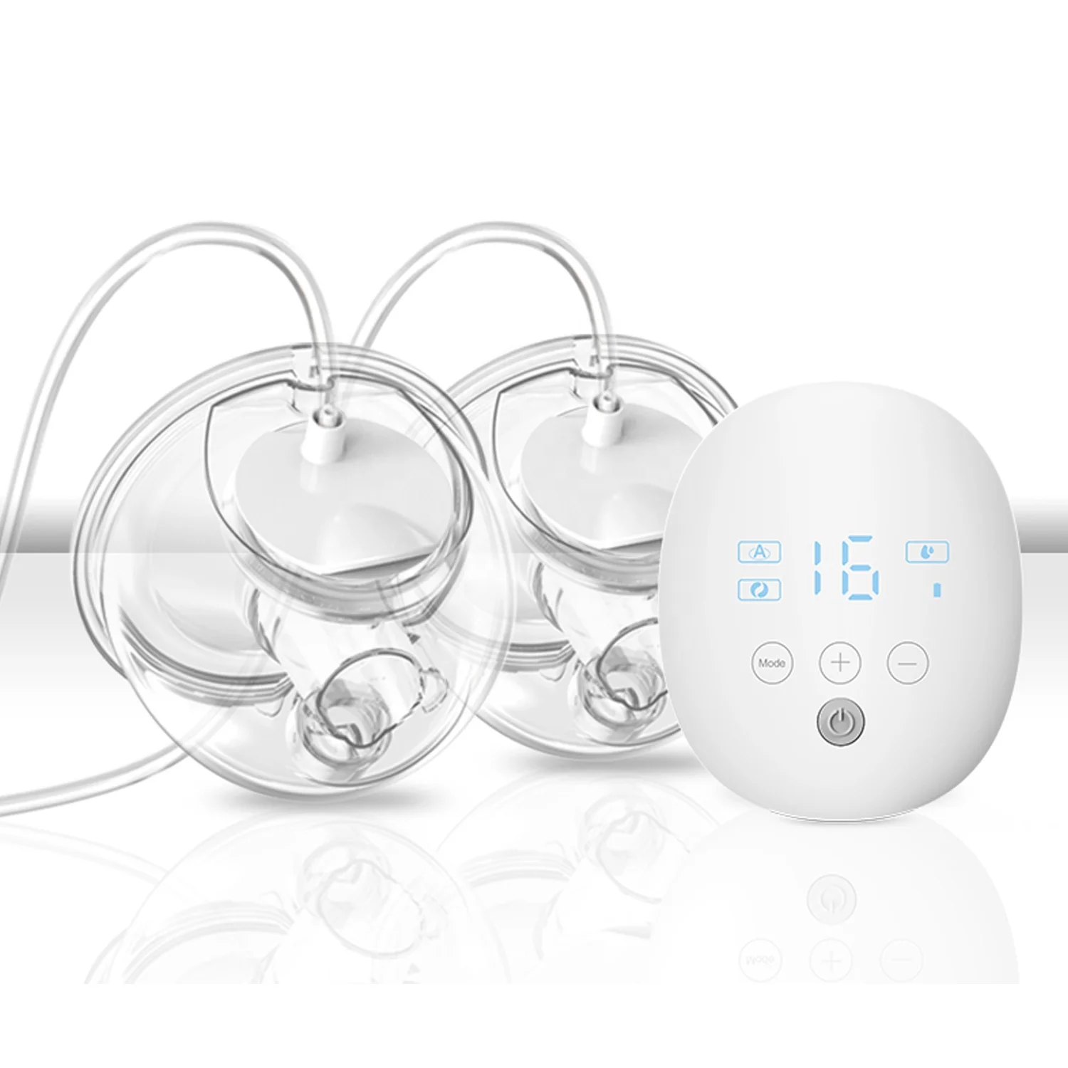 The New Listing  silicone automatic Breast Pump Electric Wearable BreastPump hands free