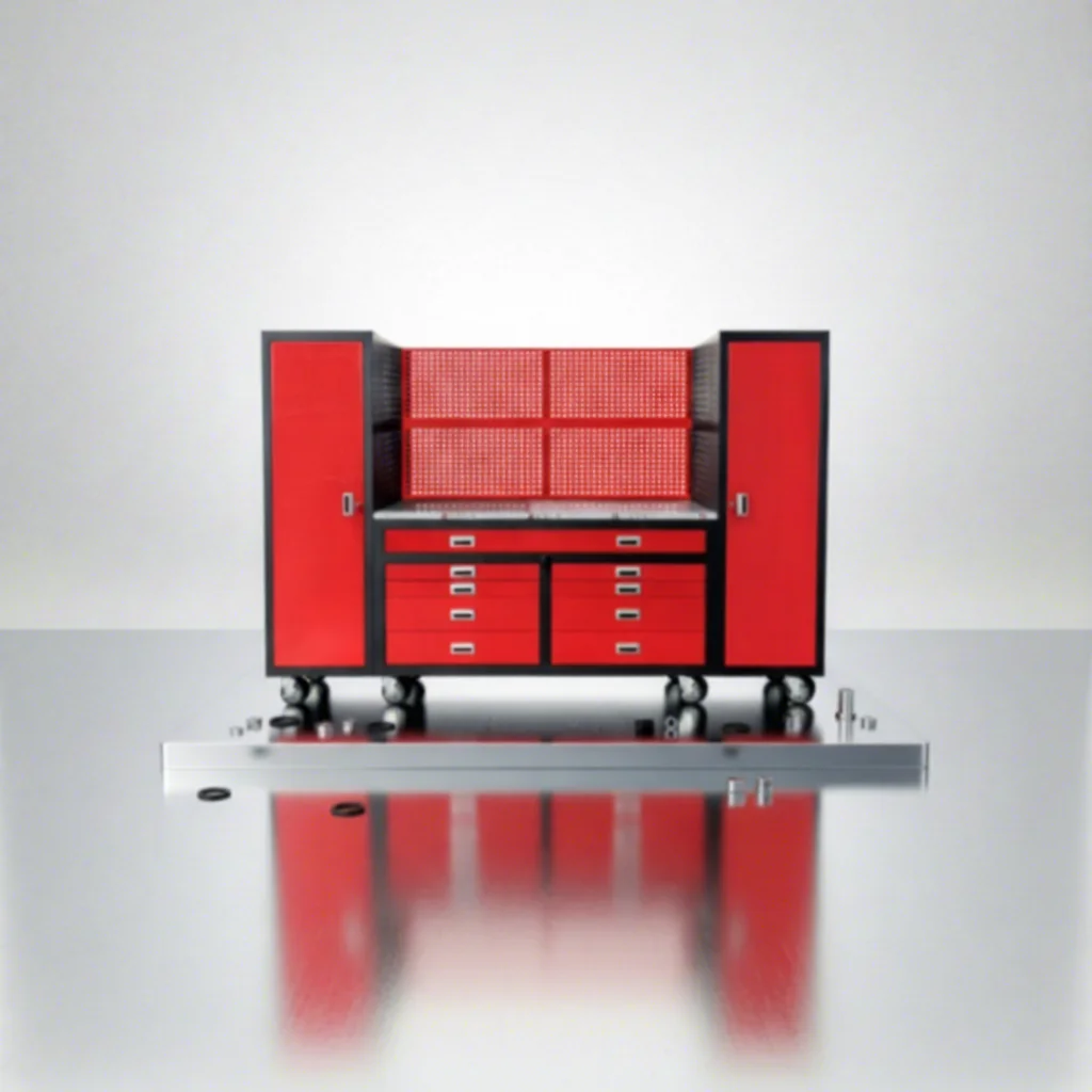 

Modular Garage Cabinet Combination Garage Cabinet Workbench Heavy Duty Garage Tool Chest Custom Workshop Tool Cabinet