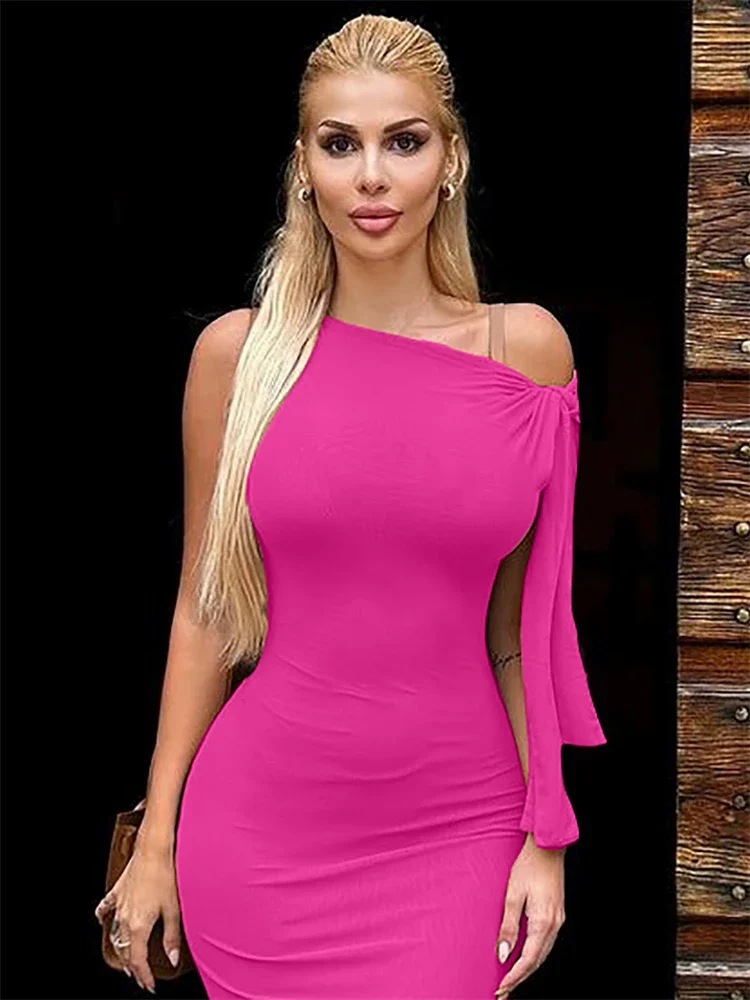 Nsauye 2024 Summer New Sexy Women Club Streetwear Y2K Basic Dress 2024 Lace Up Evening Party Bodycon Mini Fashion Holiday Dress