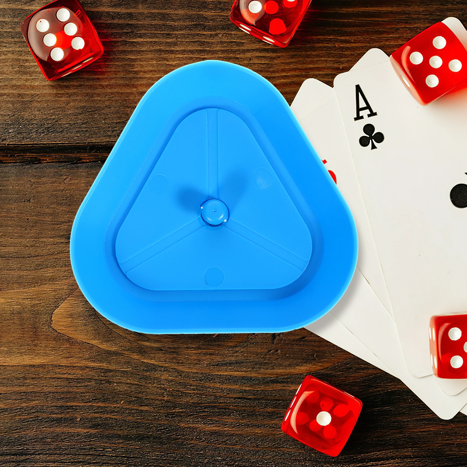 

6pcs ABS Poker Holder Handheld Card Stand Waterproof for Family Game Hands-Free Playing Cards Clip Triangle Holders Man