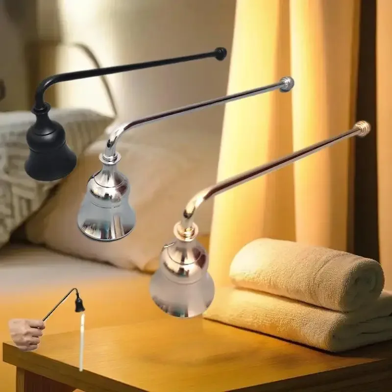 Long Handle Stainless Steel Candle Damper Bell Extinguisher Accessory For Wicks Out Candle Putting