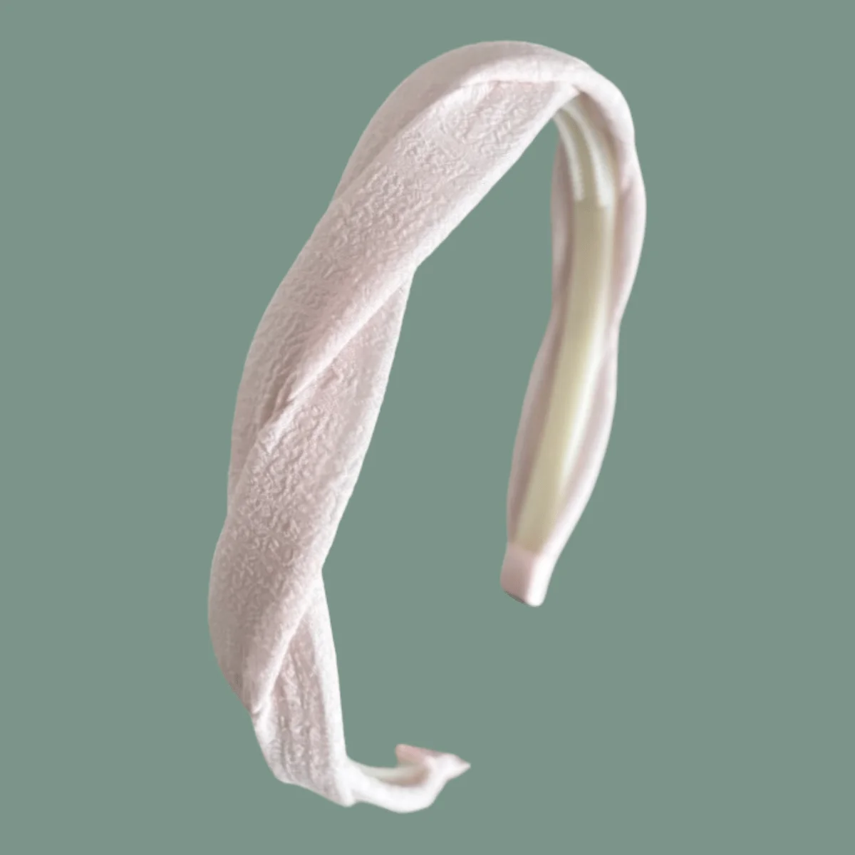 

Sweet Style Twisted Hair Hoop Cream Color Headband Non-Slip High Crown Design for Women Girls Daily Versatile Hair Accessories