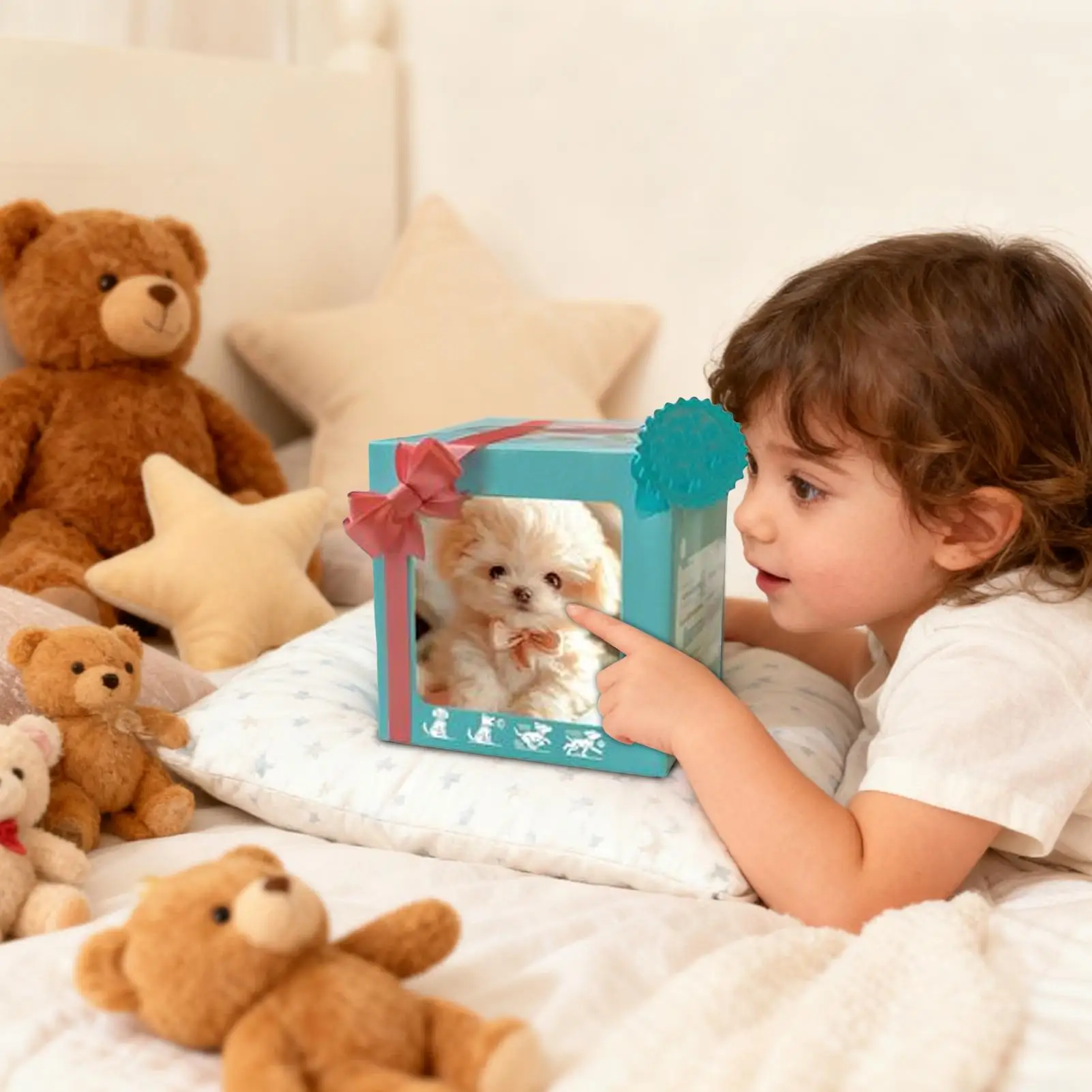 Cute Walking Dog Toy Battery-Operated with Sound Tail Wagging Barking Electric Puppy for Teens Adults Boys Girls Living Room