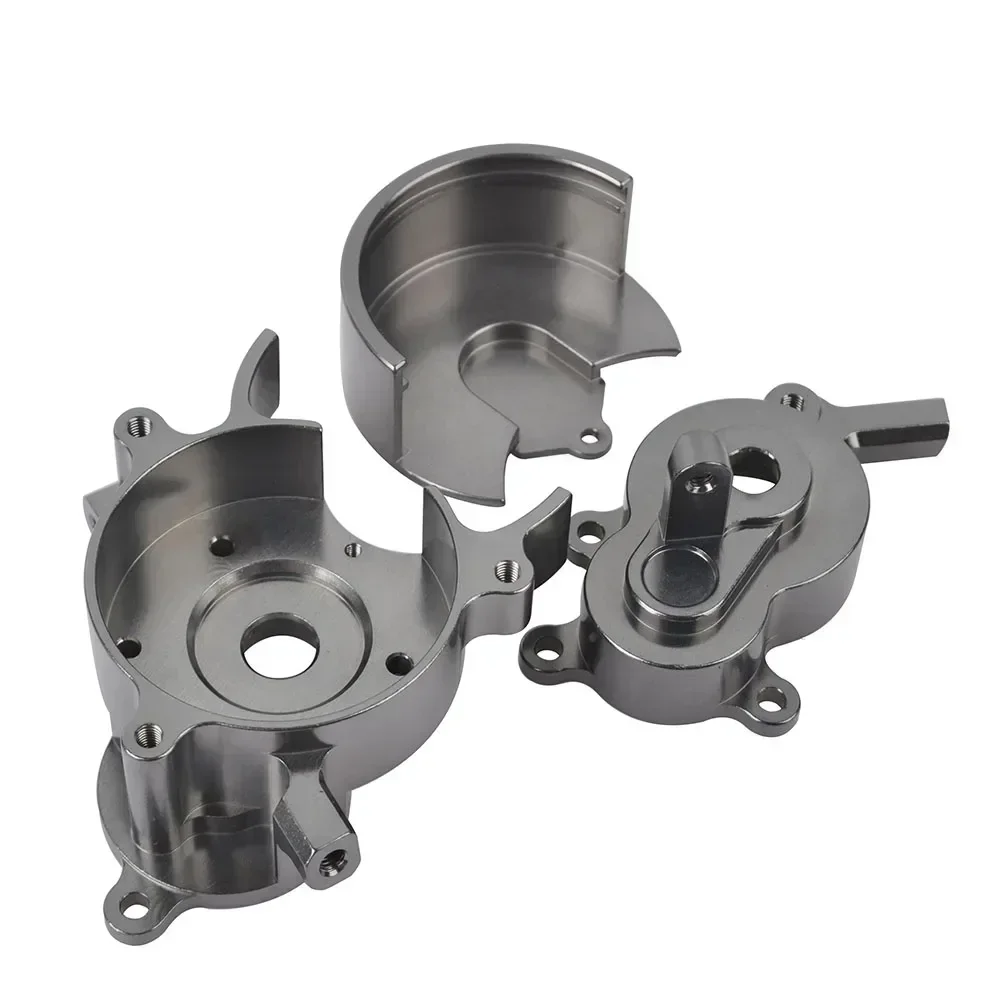 

RER11401 Aluminum Transmission Case Housing Set & Aluminum Gear Cover for Redcat GEN8 Scout II RER11332 1/10 RC Crawler Upgrade