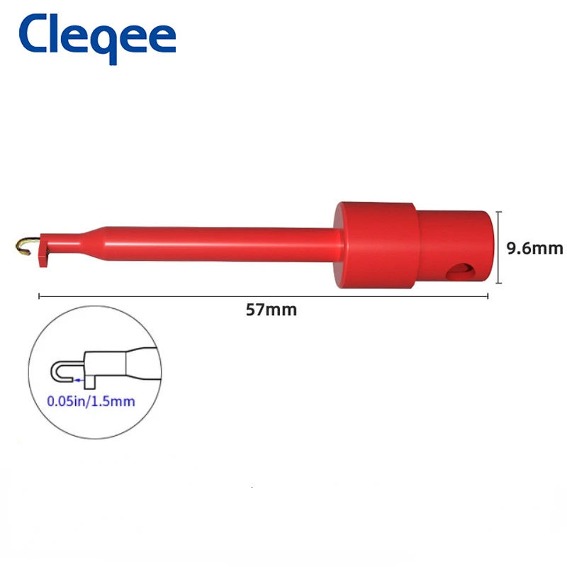 Imagem -06 - Cleqee P5001 10 Peças ic Teste Gancho Clipe Sonda de Teste para Testes Eletrônicos Smd Mini Grabber Soldagem Faça Você Mesmo Conector Cobre Acessórios