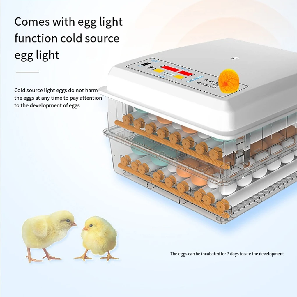 36 Eggs Incubator Set Fully Automatic Household Brooder Farm Chicken Goose Duck Bird Egg Incubator