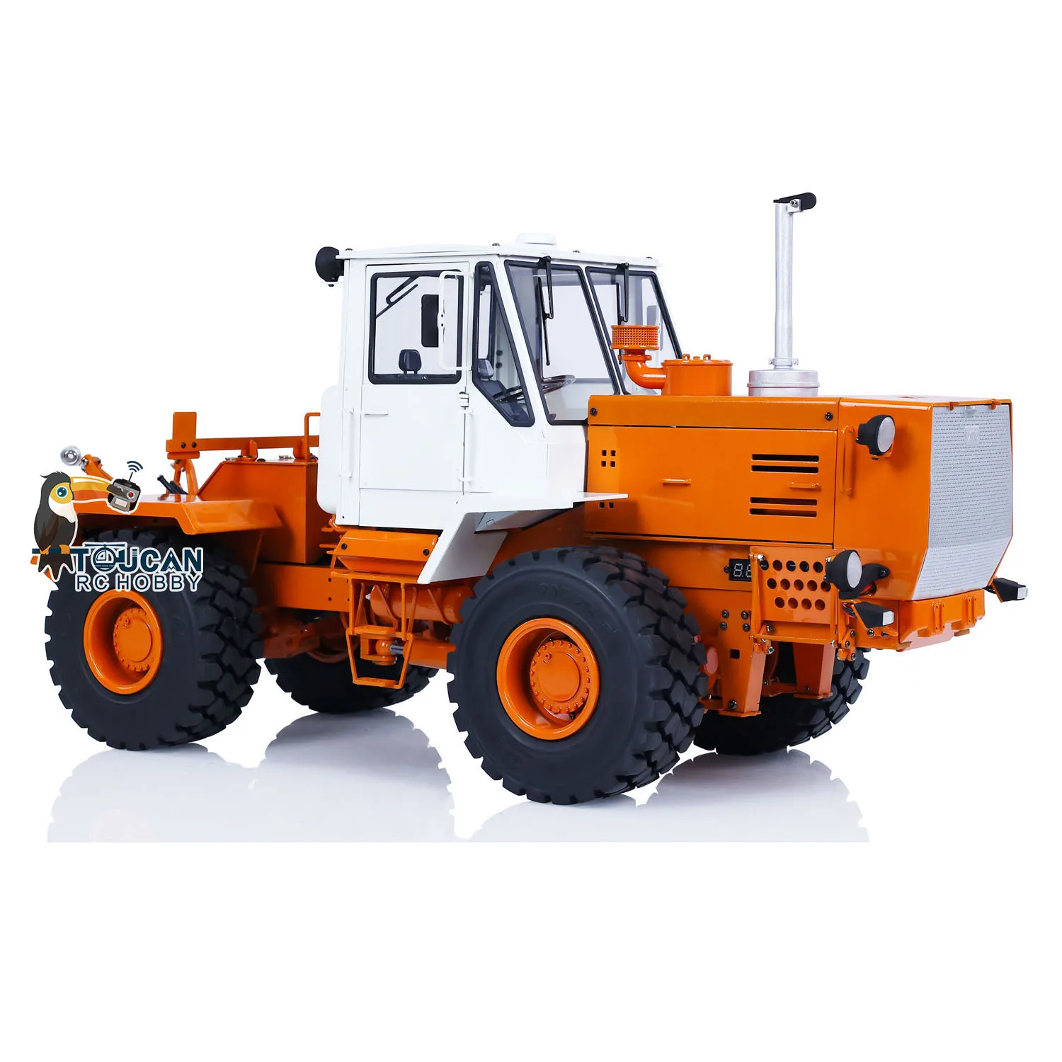 T150K 1/12 RC Metal Hydraulic Tractor Painted Assembled Remote Control Agricultural Trucks Cars I6S Light Sound ESC TH22919