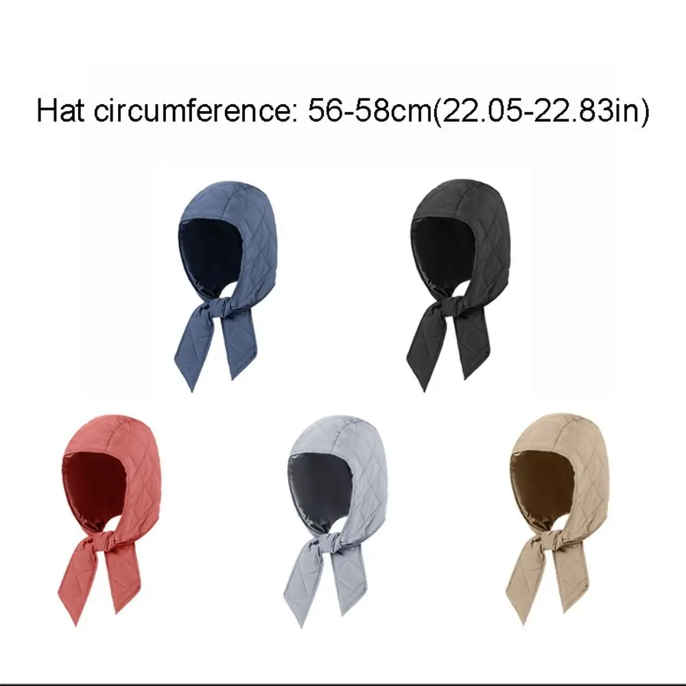 العصرية الشتاء الدافئة البخاخ الحجاب مبطن النساء الرجال يندبروف وشاح قبعة قبعات بيني خفيفة الوزن #6