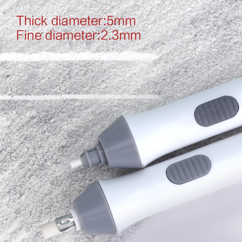 ممحاة مطاطية كهربائية قابلة للتعديل من Tenwin مع عبوات مطاطية طاقة البطارية لمسح الرسم ومستلزمات القرطاسية المدرسية