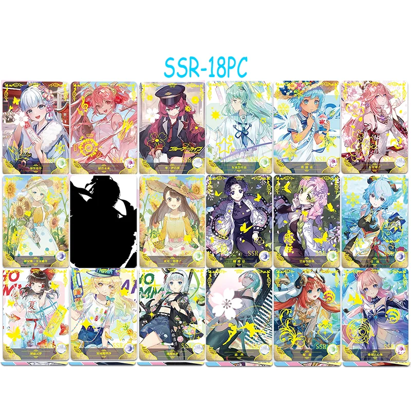 111PC/Set anime goddess story 1M11 SER SSR SCR CR SR R Set Boys Play Toys Collectible Cards Christmas Birthday Present