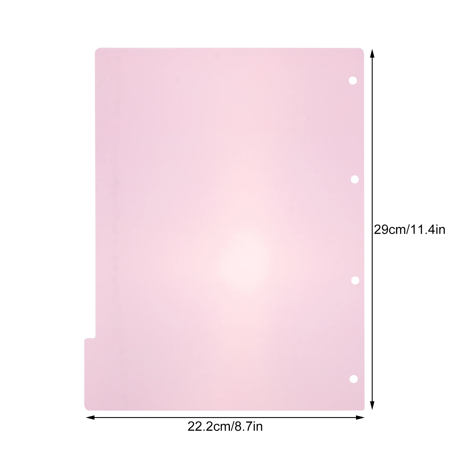 10pcs PP Colorful Binder Divider Tabs A4 A5 Notebook Binder Dividers Labels Paper Classification Tab Dividers Loose Leaf Tabs