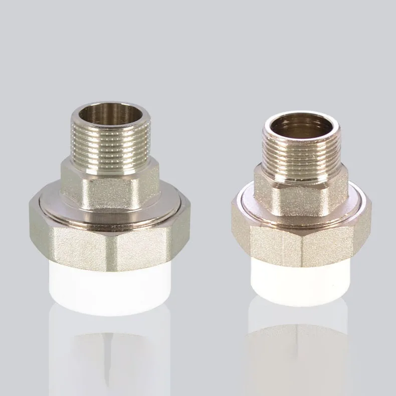 1Pcs PPR Male Thread Copper Joint 1/2
