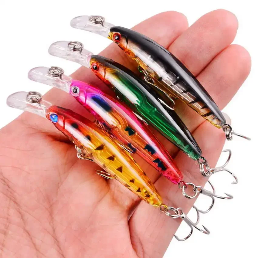 Fishing Lure Set Mini Trout Floating Swing Crank Bait Crazy Swing Artificial Bionic Crank Hard Bait Pencil Bait