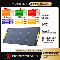 VTOMAN VS400W Foldable Solar Panels Cell 40.32V Portable Solar Charging Panel Complete Kit for Outdoor Tourism Power Station