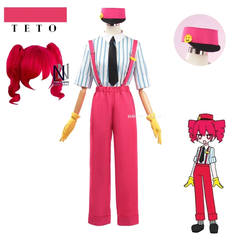 ABC123Anime Miku Mesmerizer Cosplay - Combinaison rouge Teto, uniforme de jeu de rôle pour femmes, déguisement de fête d'Halloween x,3;b'2.