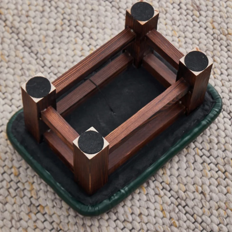 Solid Wood Stool Home Soft Bag Low Stool Door Living Room Coffee Table Sofa Foot Small Stool Wooden Stool Leather Stool New
