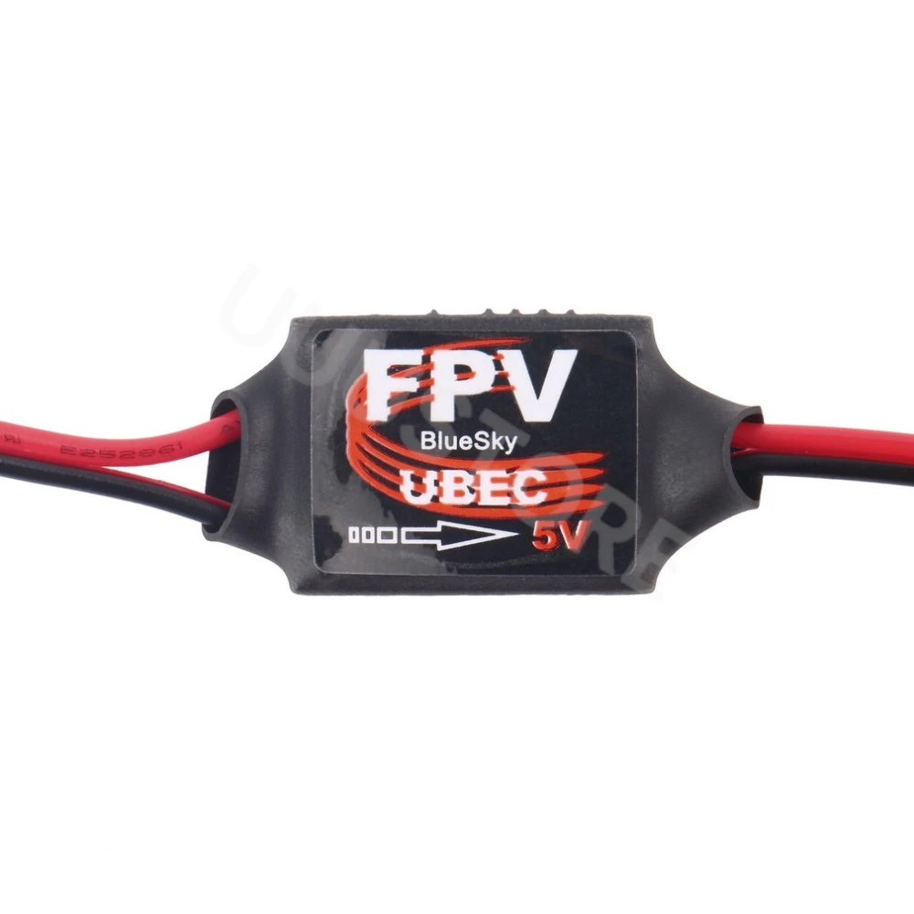 DC-DC Converter Step Down Module 3A 5V 12V Mini FPV UBEC For RC Plane FPV Promotion Black & Red RC Air Plane Accessory