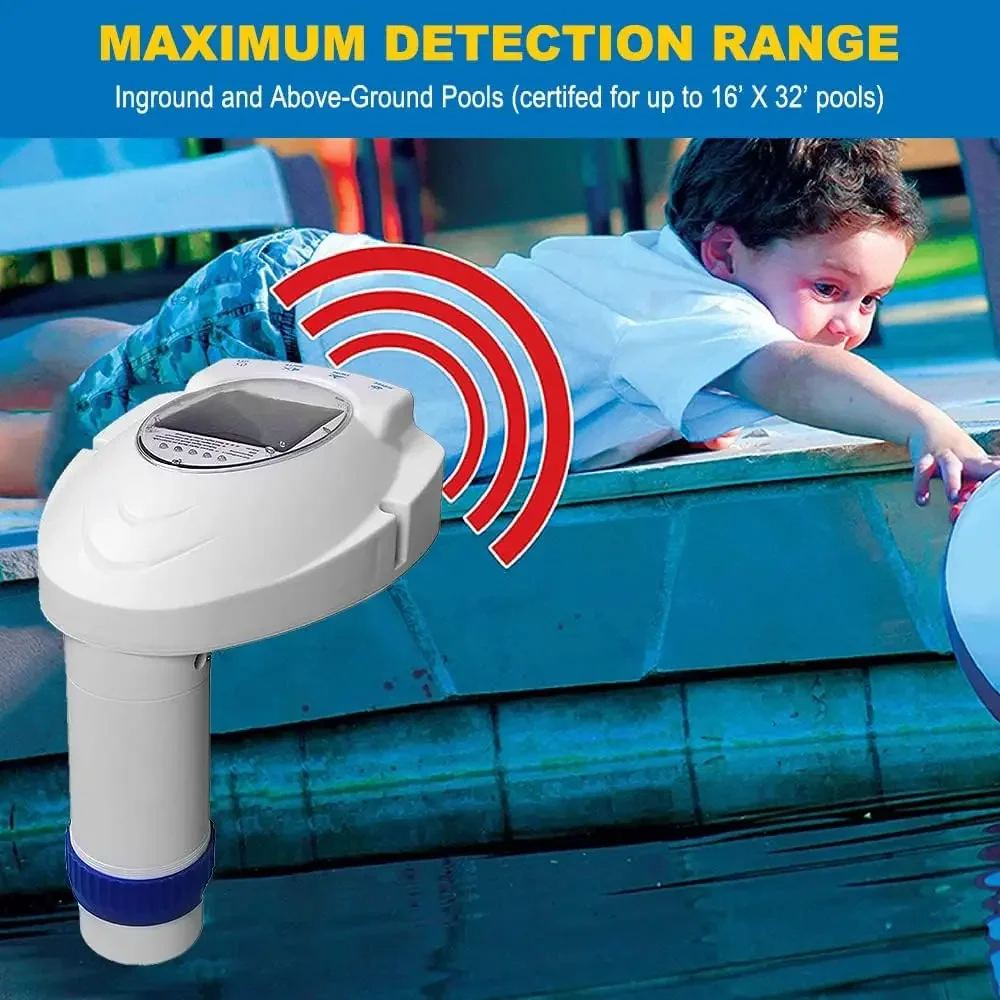 Poolwatch Pool Alarm Inground Immersion Swimming Pool with Solar Battery Power