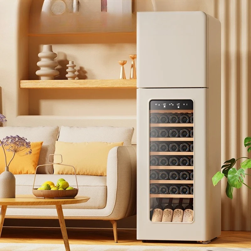 Wine Cabinet Office Household Double Temperature Ice Bar Embedded Frozen Beverage Refrigerator