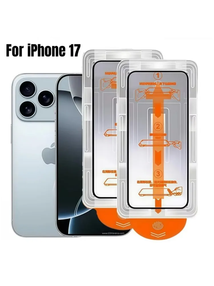2 stks HD Gehard Glas Screen Protector voor iPhone 17 16Pro Max 15 14 11 12 13 mini 12 11 X Krasbestendig Stofvrije Installatie - afbeelding 2