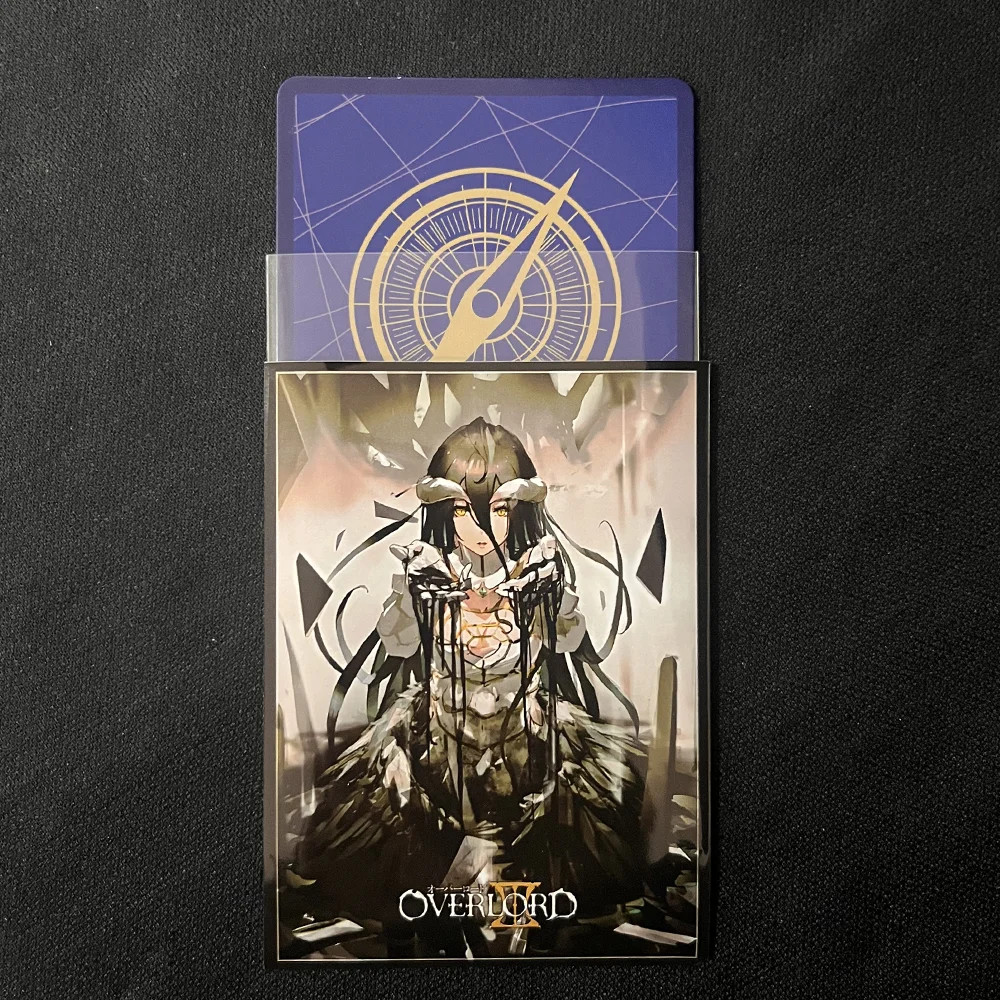 100 peças protetor de manga de cartão interno transparente/azul para ptcg, mangas de cartão de negociação à prova d'água, mangas protetoras transparentes 0.09mm