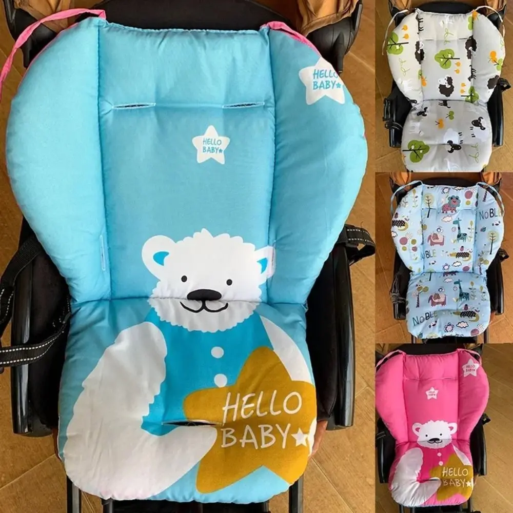 Cartoon Print Baby Dining Chair Cushion Soft Universal Kids Cart Mat Multifunctional Baby Dining Chair Pad