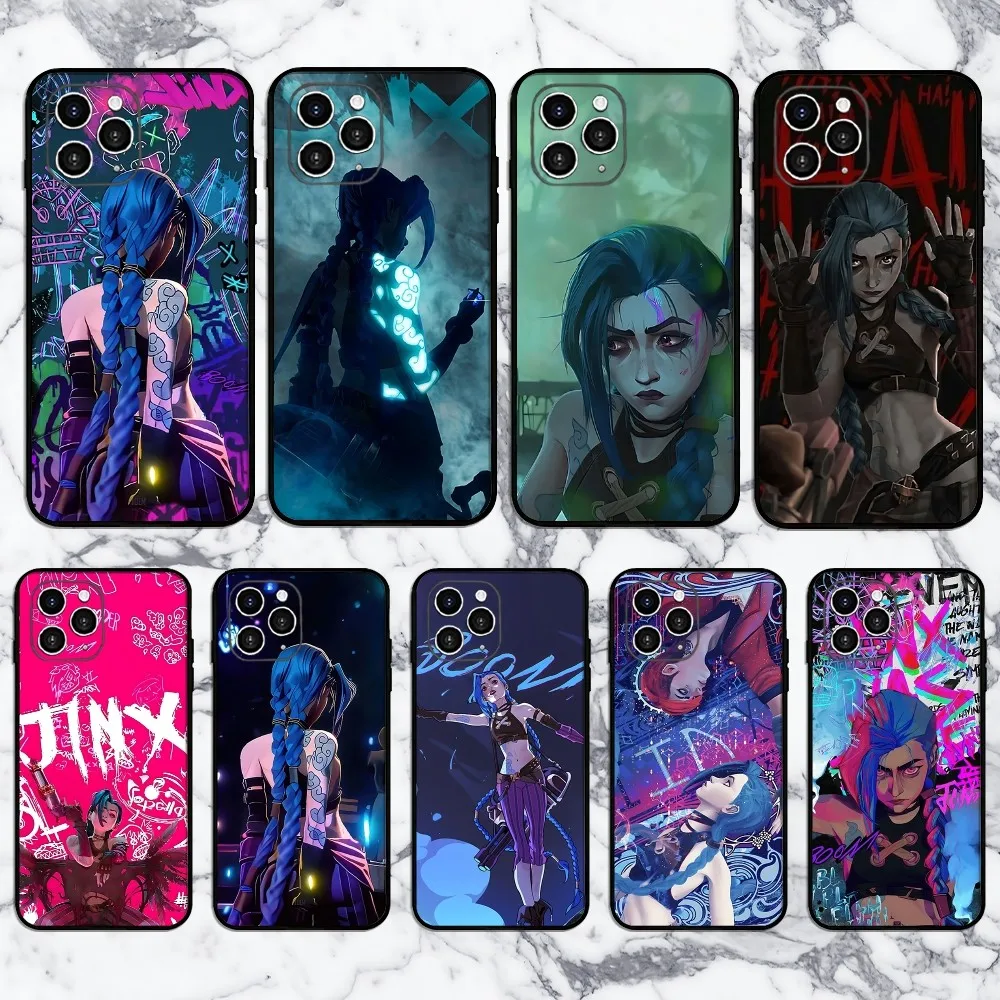 Jinx L-League Of L-Legends Phone Case For Iphone 16 15 11 13 14 Pro Max 7 8 Plus X Xr Xs Max 12mini Cover Case