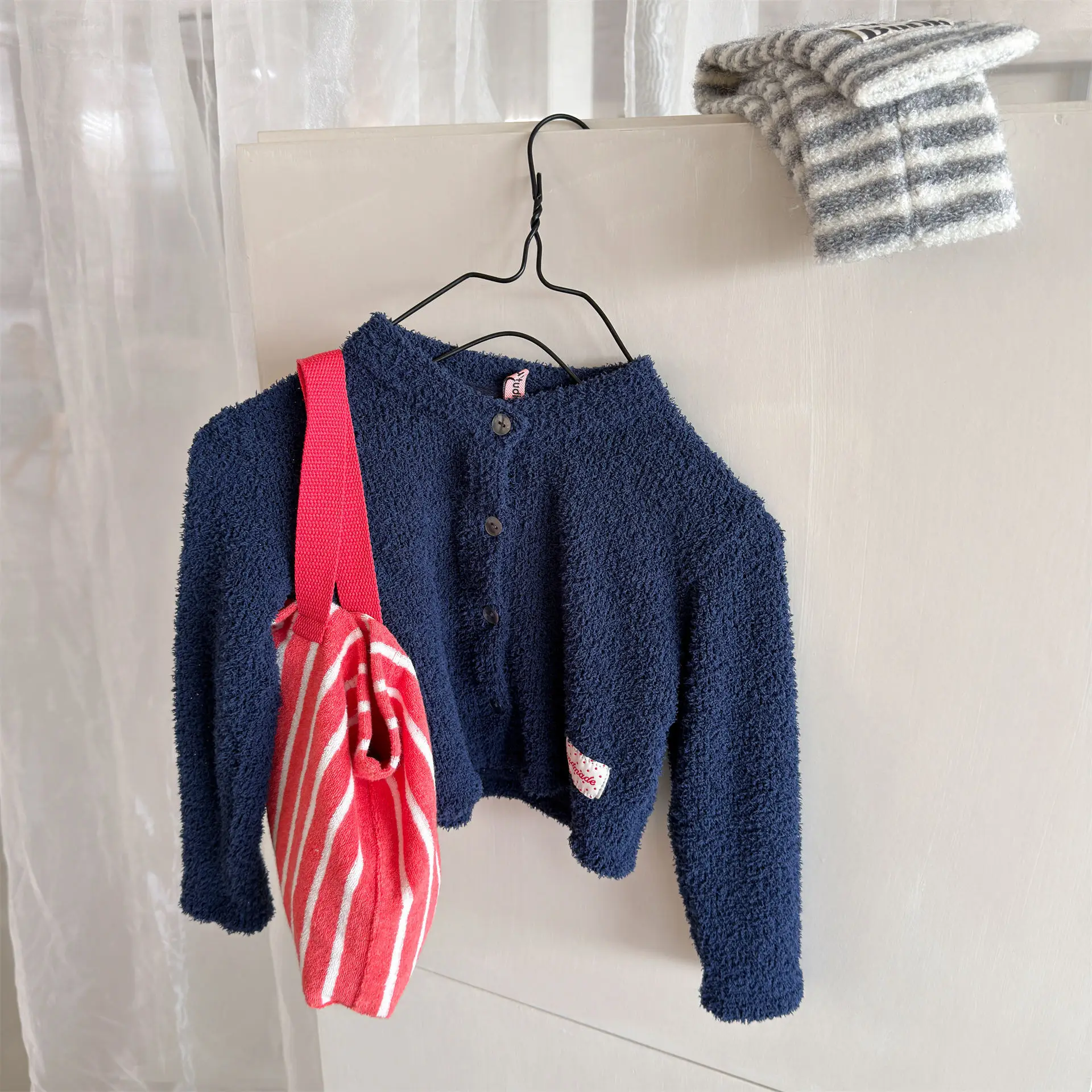 2026 Autumn New Children Long Sleeve Casual Coat Fashion Girls Loose Sweater Cardigan Baby Solid Jacket Kids Clothes 6