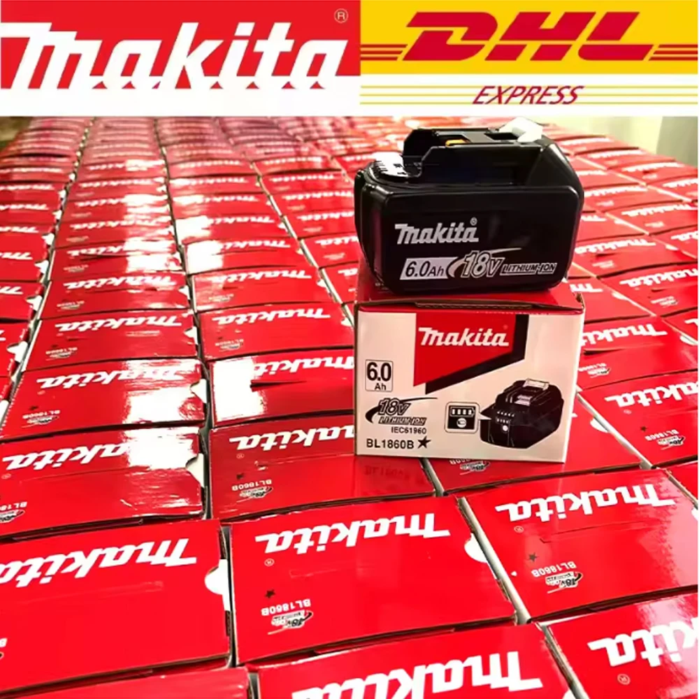 Original Makita 18V Akku mit Ladegerät Wiederaufladbarer Lithium-Ionen-Akku für BL1850 BL1880 BL1860B LXT400 Elektrowerkzeug Makita 18 V Batterie